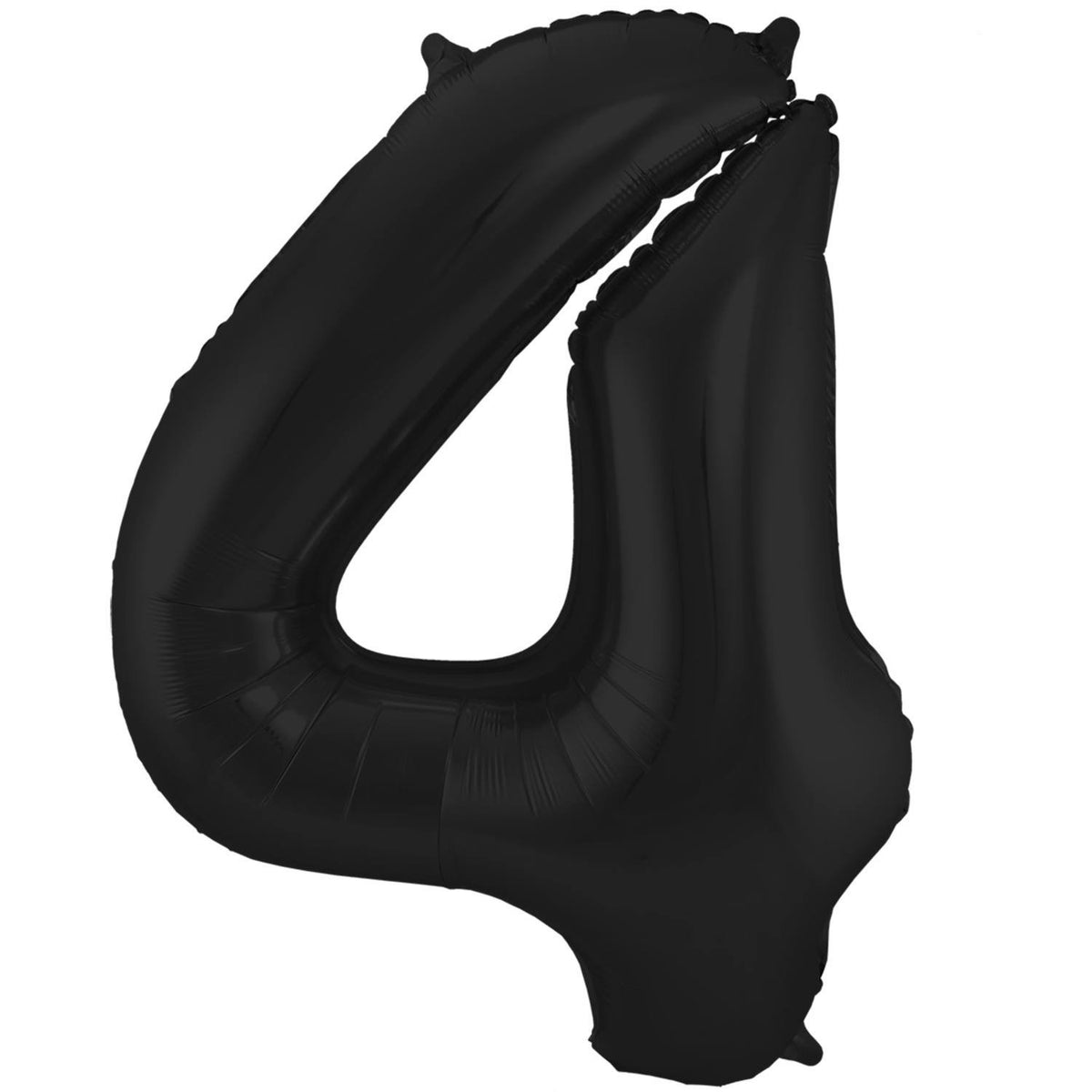 Ballon chiffre 4, 86 cm, noir mat