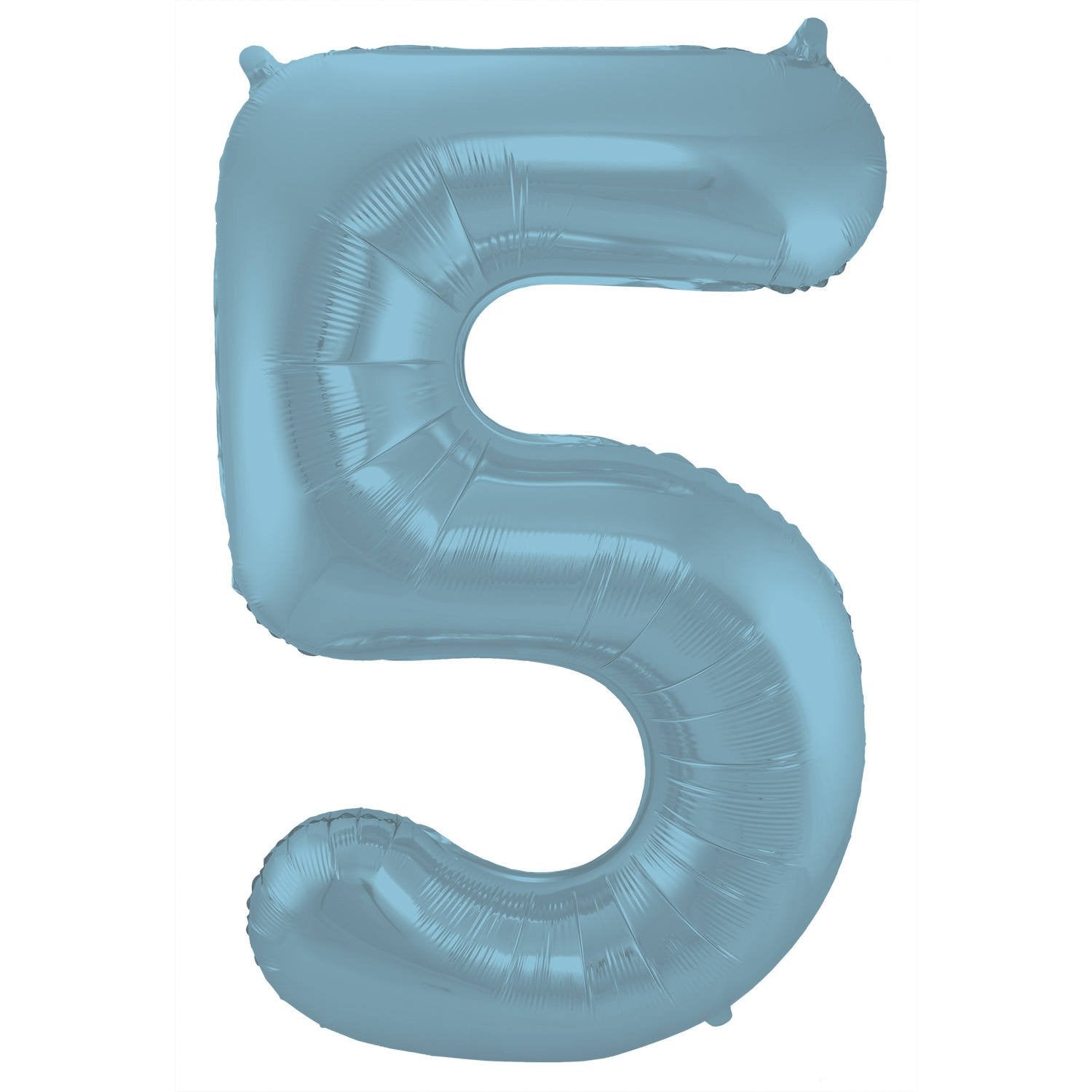 Palloncino numero 5 86 cm azzurro pastello