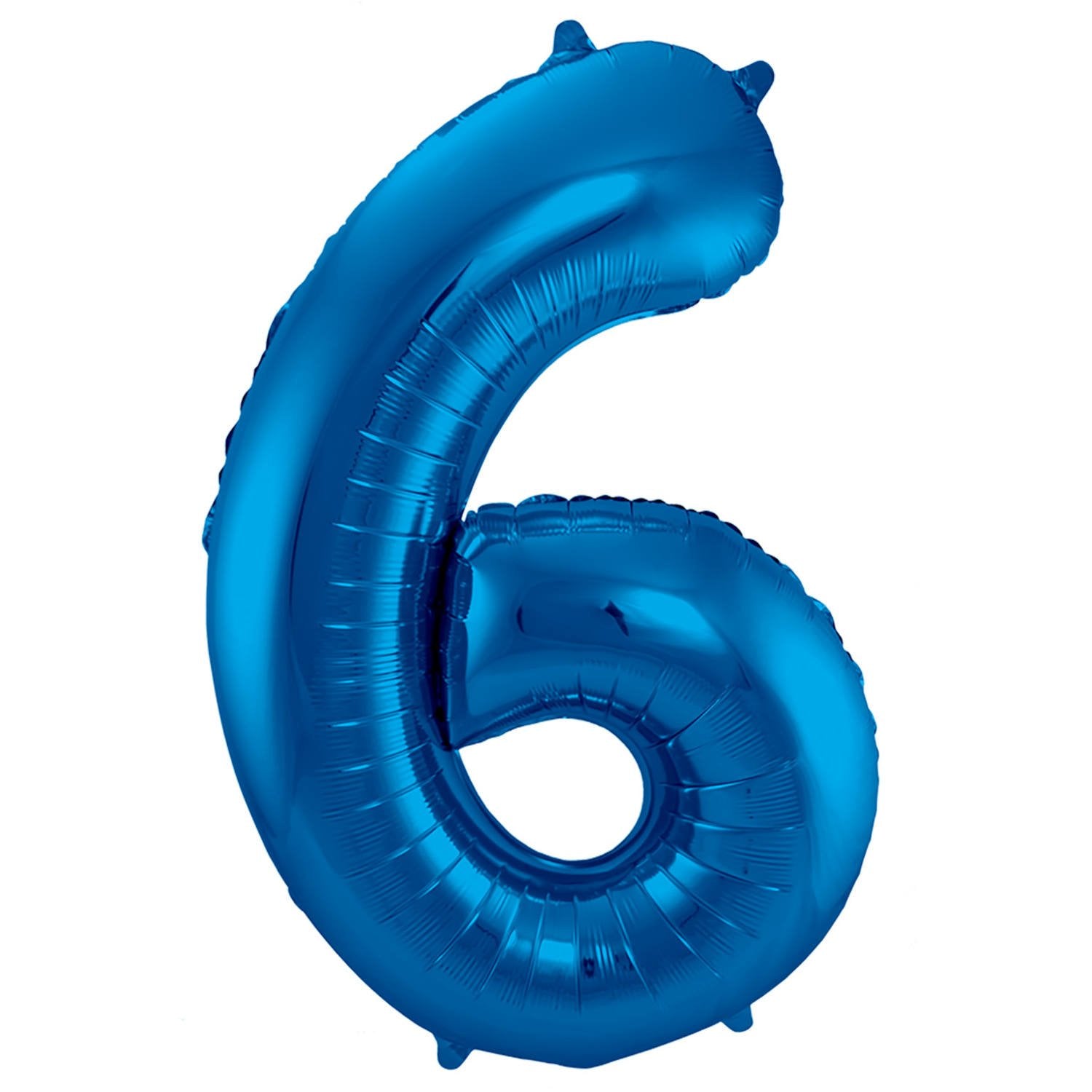 Palloncino numero 6, 86 cm, blu