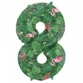 Palloncino Jungle Vibe numero 8 86 cm