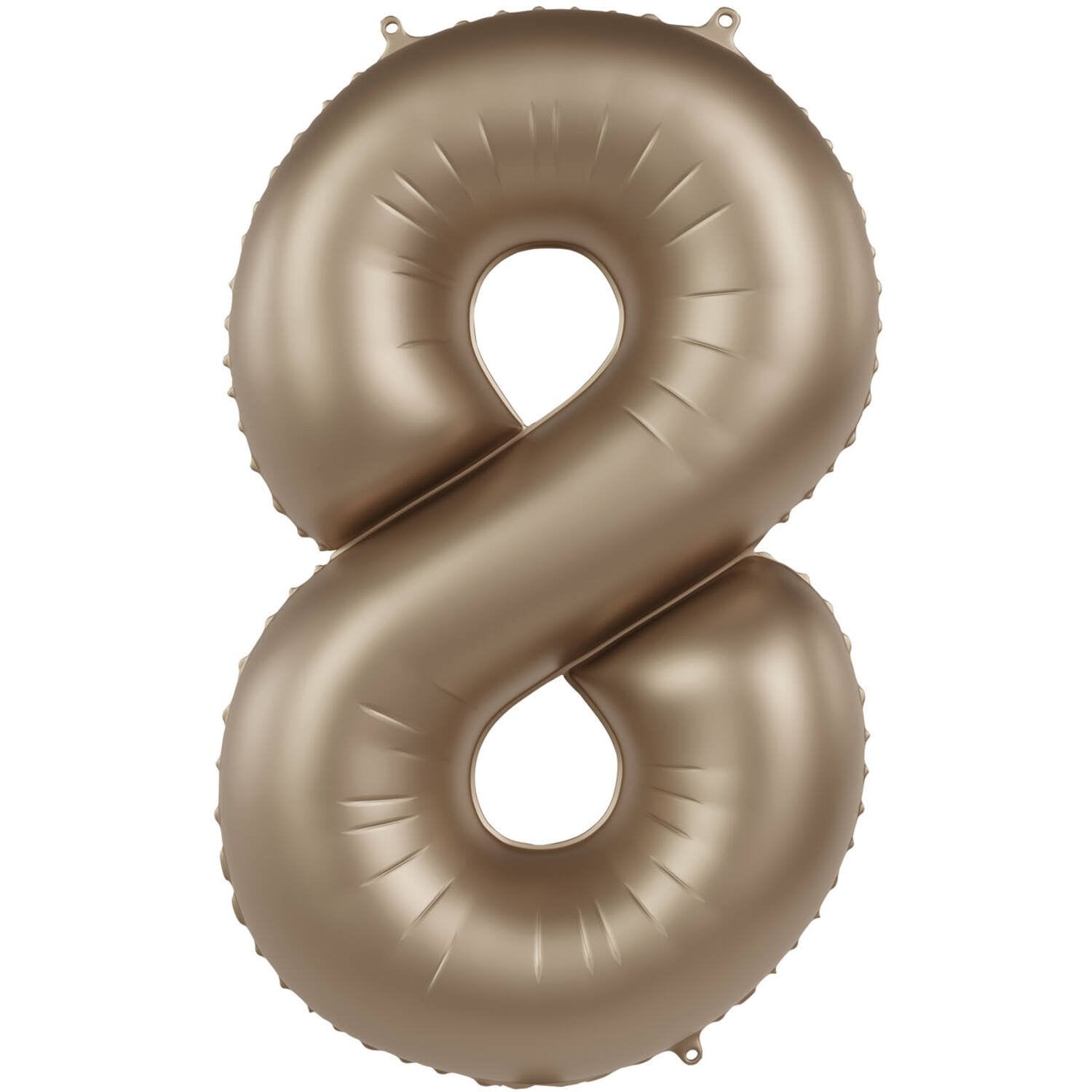 Ballon numéro 8 Starlight Gold Satin Glitter 86 cm