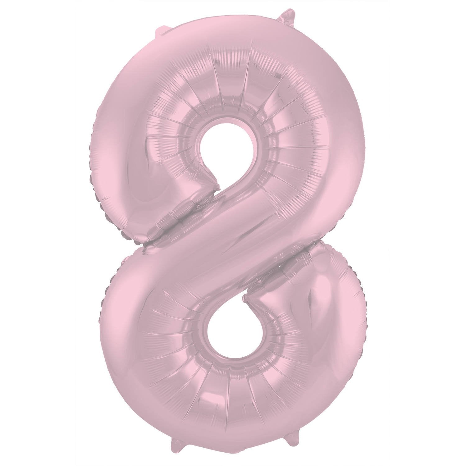 Palloncino numero 8 86 cm rosa pastello