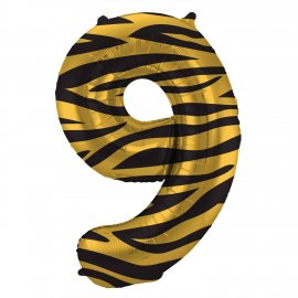 Numero 9 Palloncino Tigre Chic 86 cm