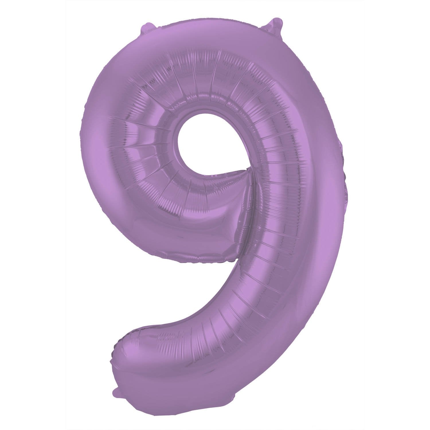 Palloncino numero 9 86 cm lilla opaco