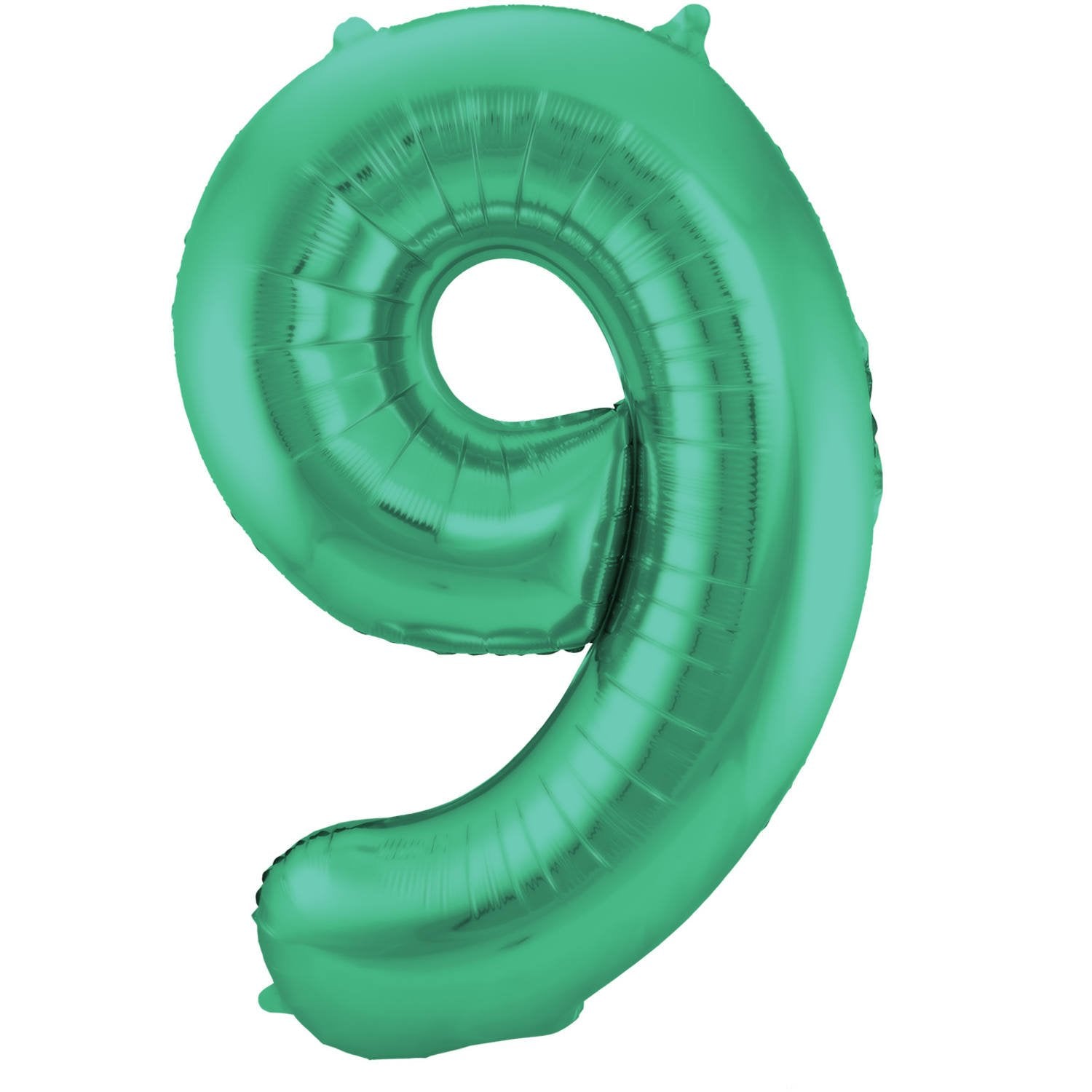 Palloncino numero 9 86 cm verde opaco