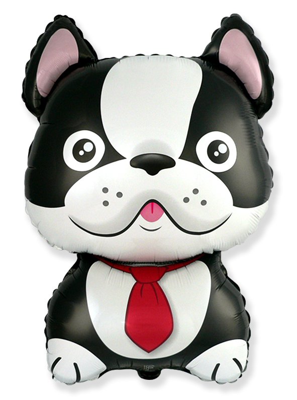 Globo Perrito Negro 70 x 46 cm