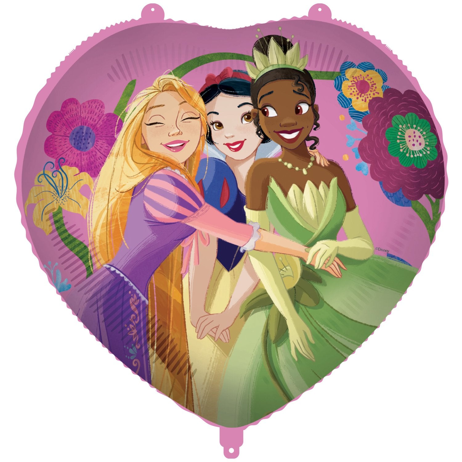 Palloncino in foil a forma di cuore Disney Princess da 46 cm
