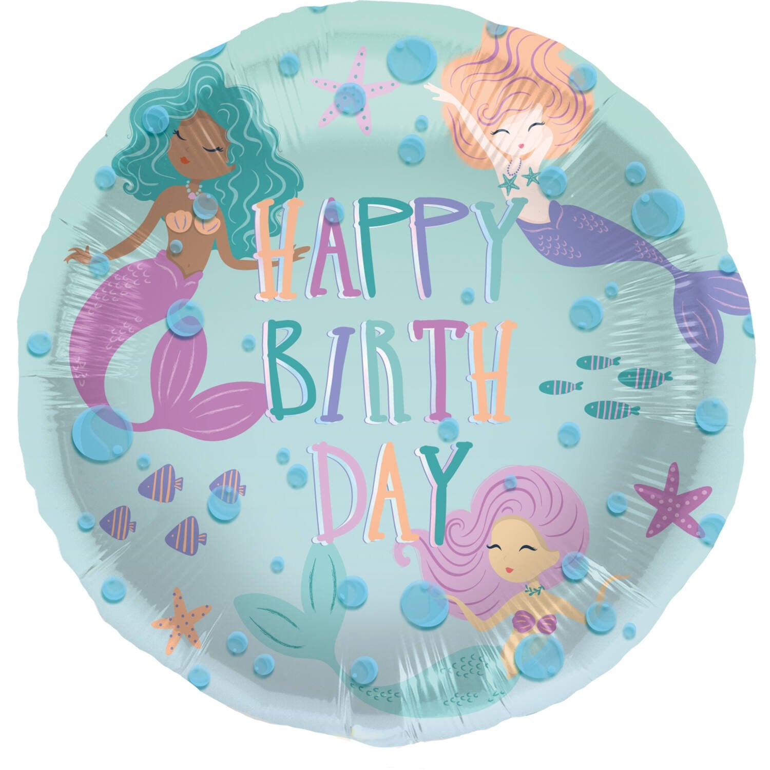 Palloncino in foil magico a forma di sirena da 45 cm