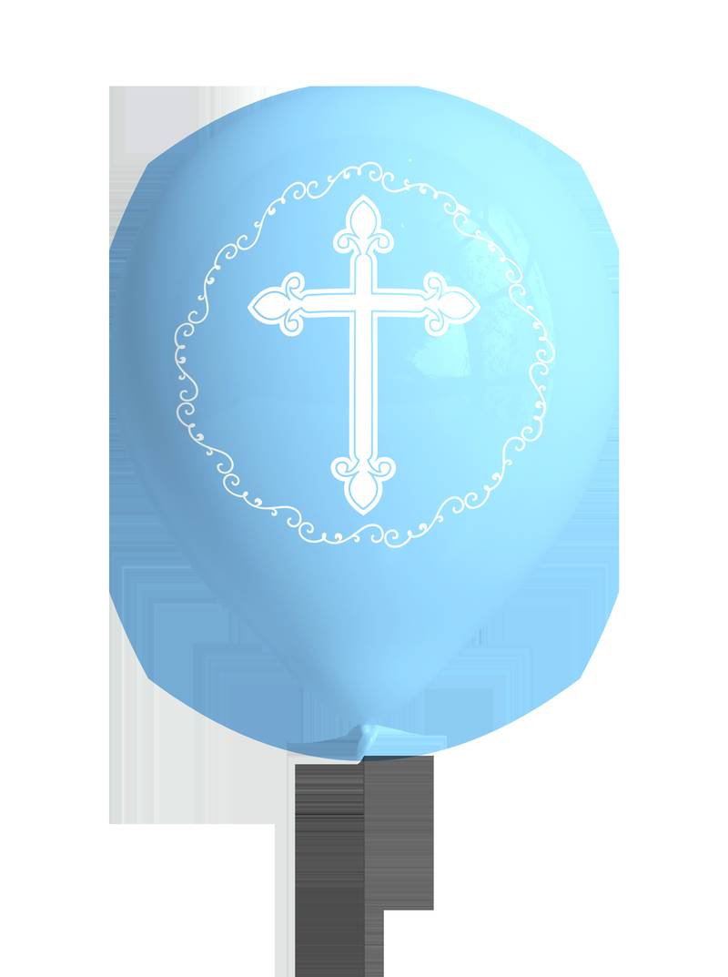 8 Globos Divinity Blue 27 cm