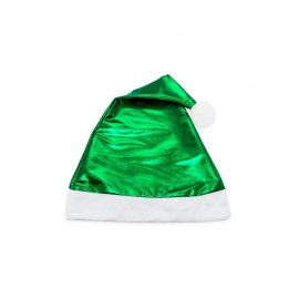 Cappello di Natale verde metallizzato