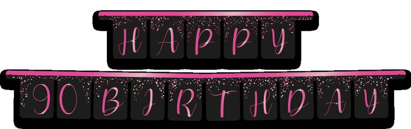 Elegant Pink Garland 90