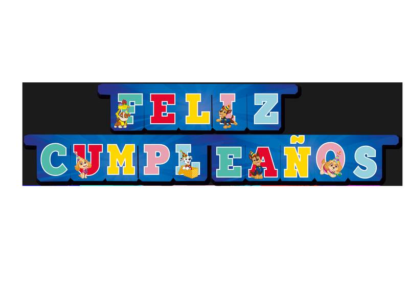 Guirnalda Español Patrulla Canina