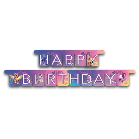 Guirlande de joyeux anniversaire Mon Petit Poney