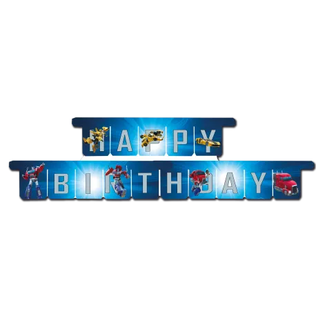 Guirnalda Happy Birthday Transformers