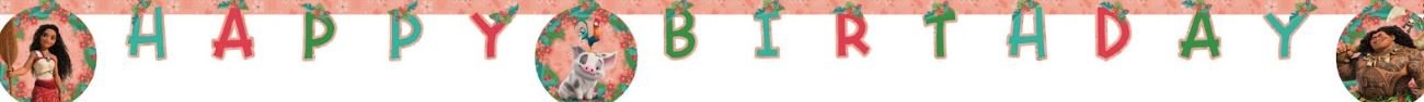 Guirnalda Happy Birthday Vaiana