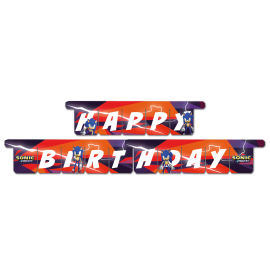 Guirnalda Happy Birthday Sonic