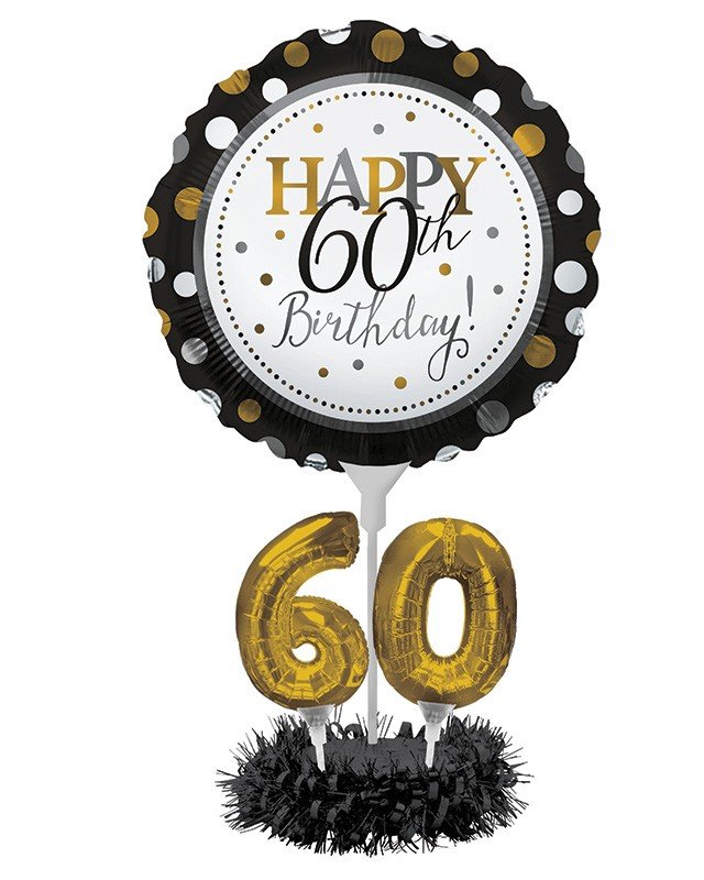 60th Birthday Table Centerpiece Balloon Kit