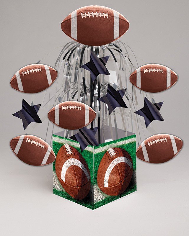 MINI CENTRO DE MESA CASCADA 7,62 CM TAILGATE RUSH RUGBY Football Party