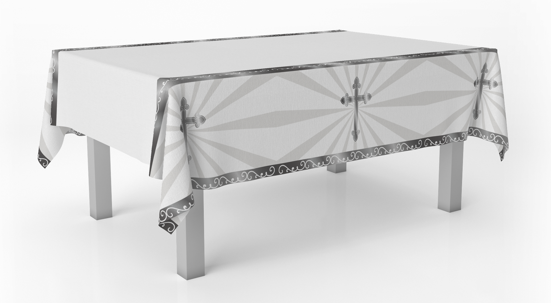 Mantel Divinity Silver 120 x 180 cm