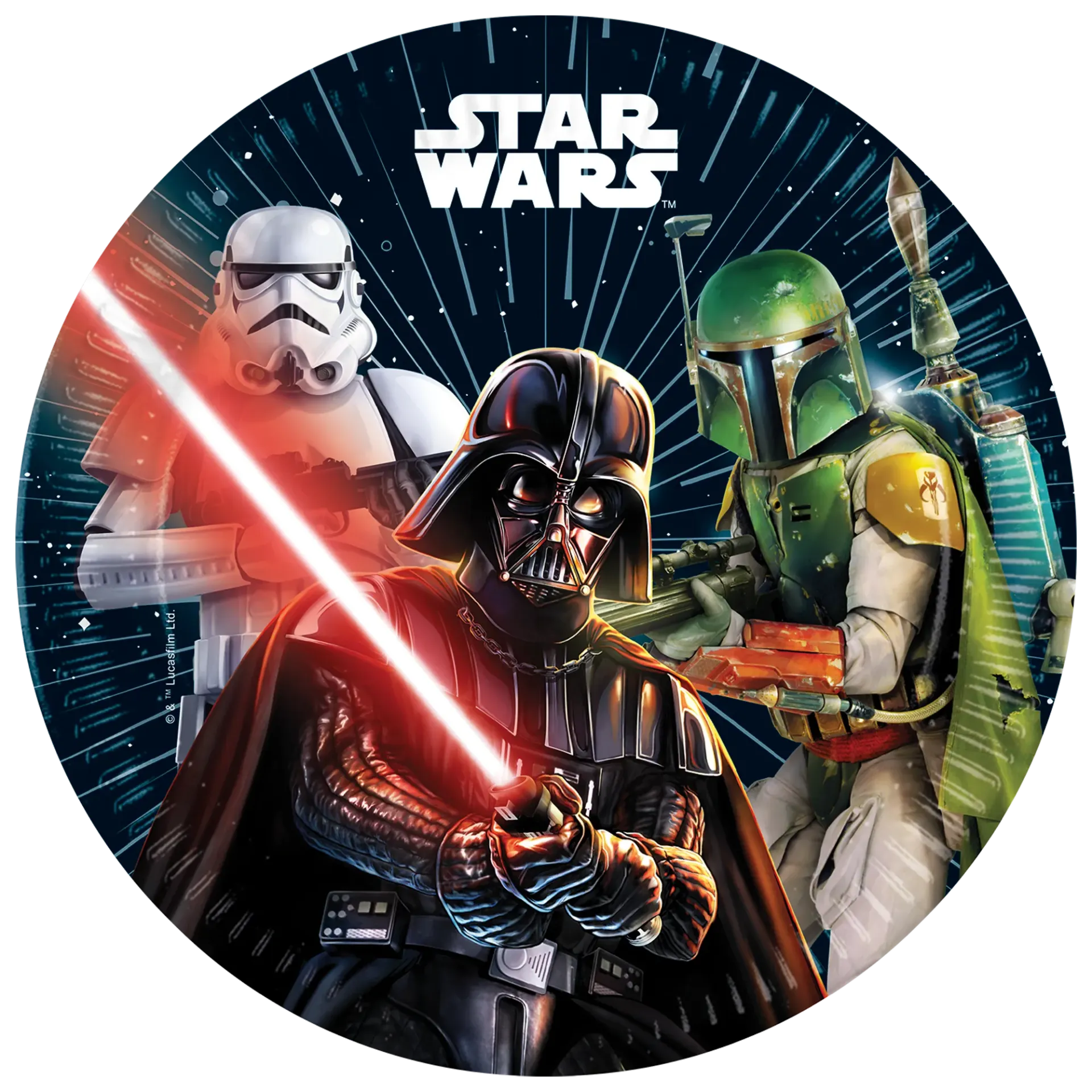 PLATOS 23 CM STAR WARS