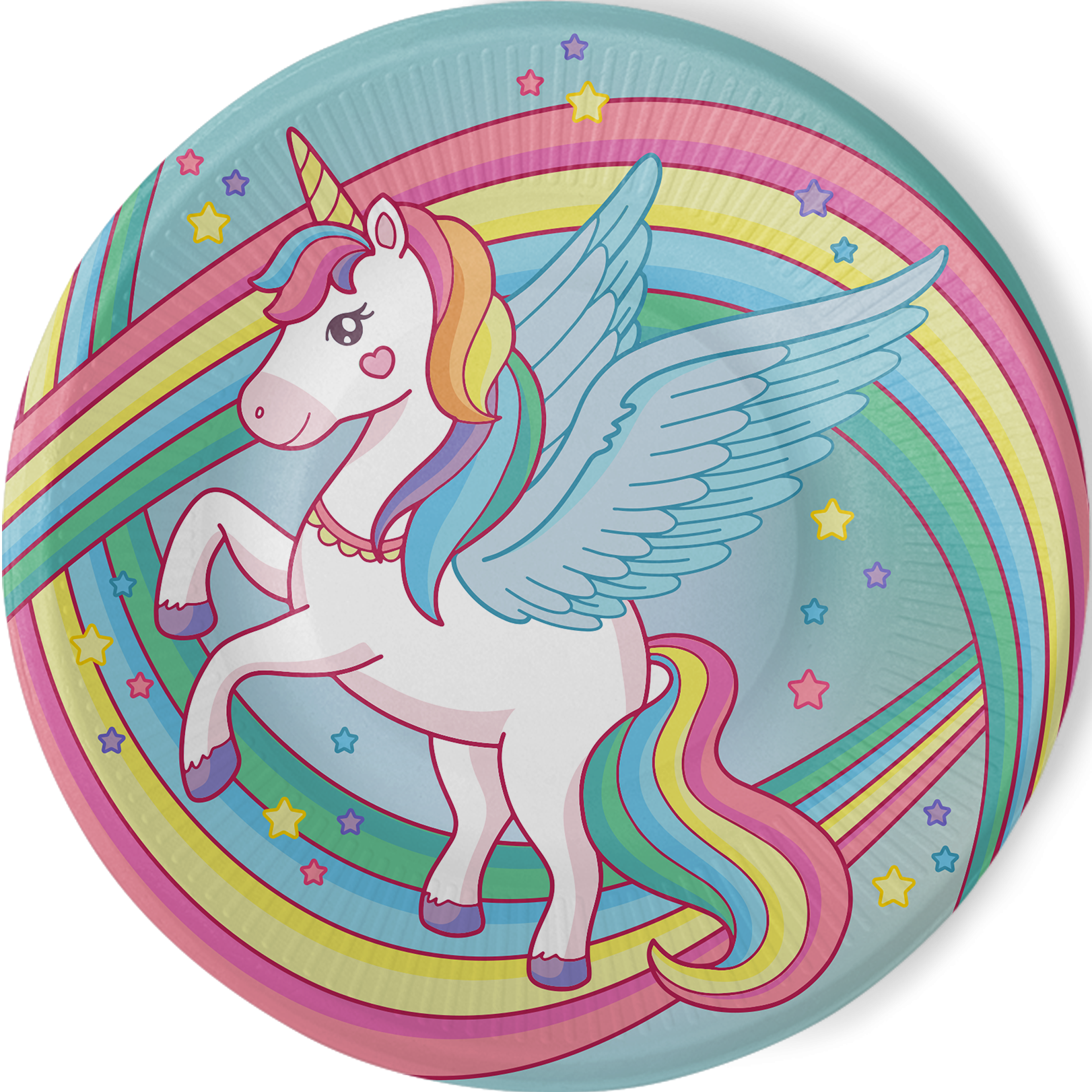 8 Platos Unicorn Magic 23 cm