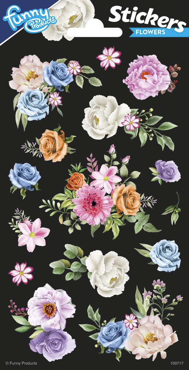 Pegatinas 102 x 200 mm Floral Party