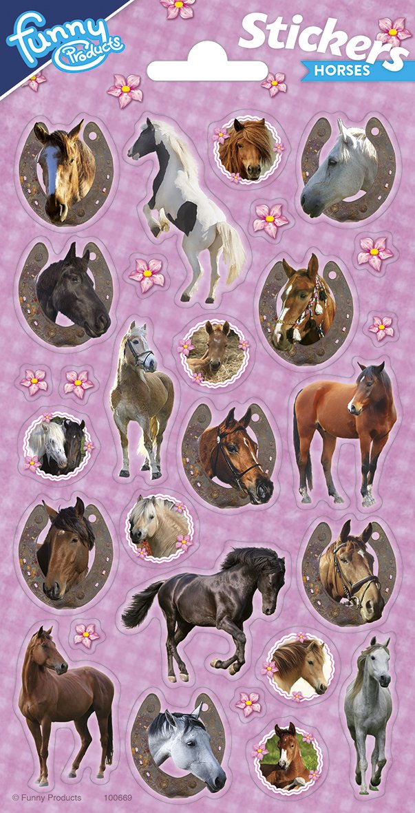 Autocollants pour fête de chevaux 102 x 200 mm