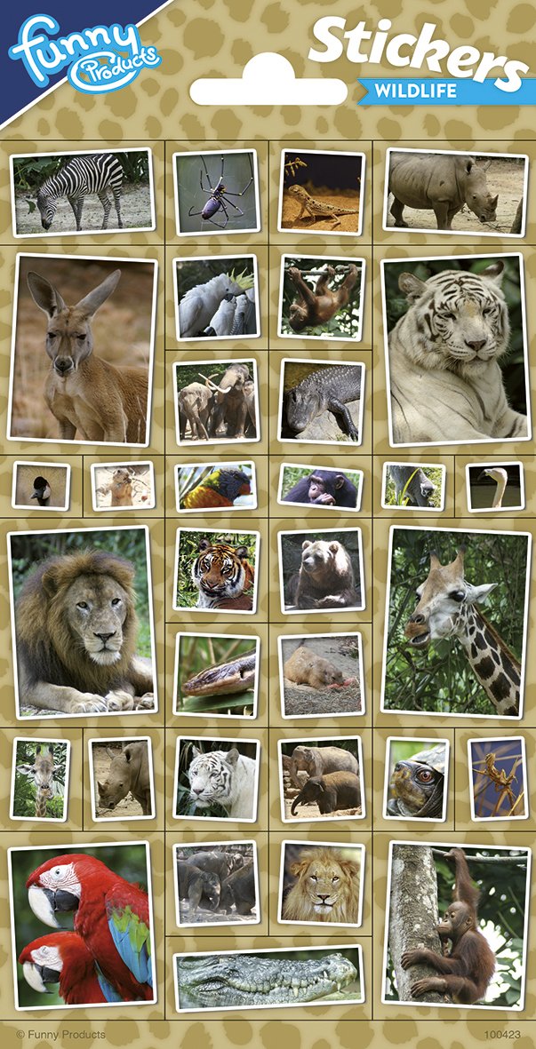 Pegatinas 102 x 200 mm Jungle Animals