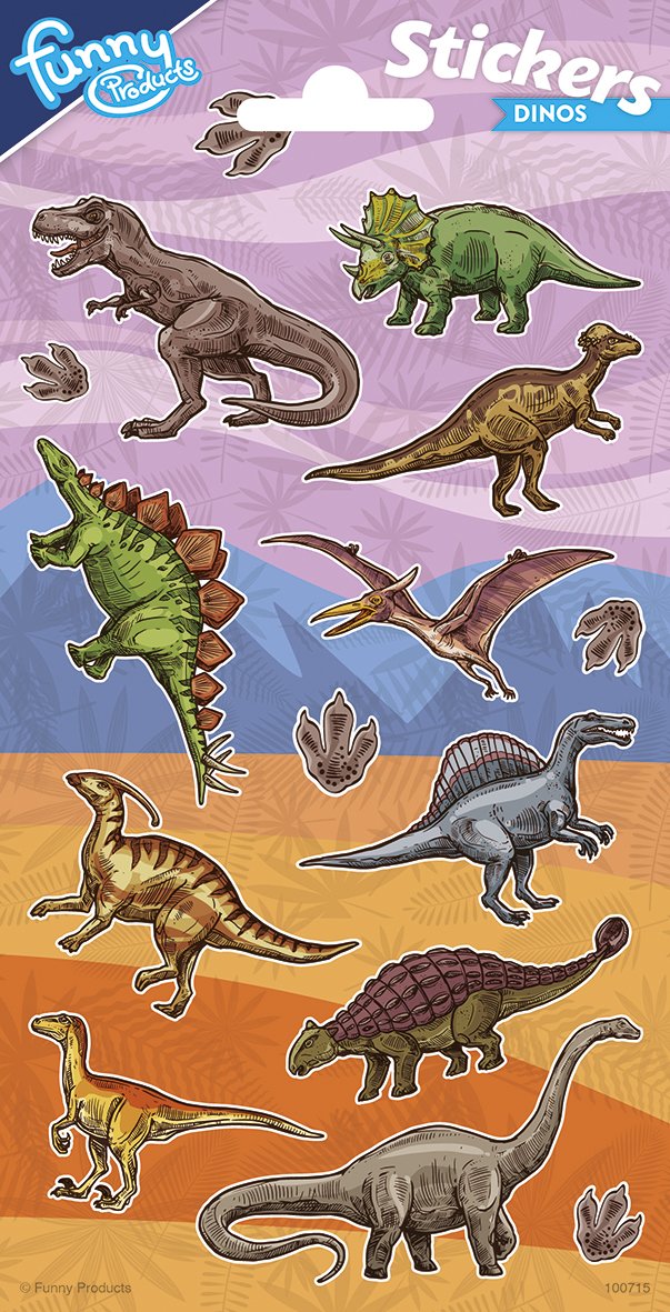 Pegatinas 102 x 200 mm Jurasic Dino 2