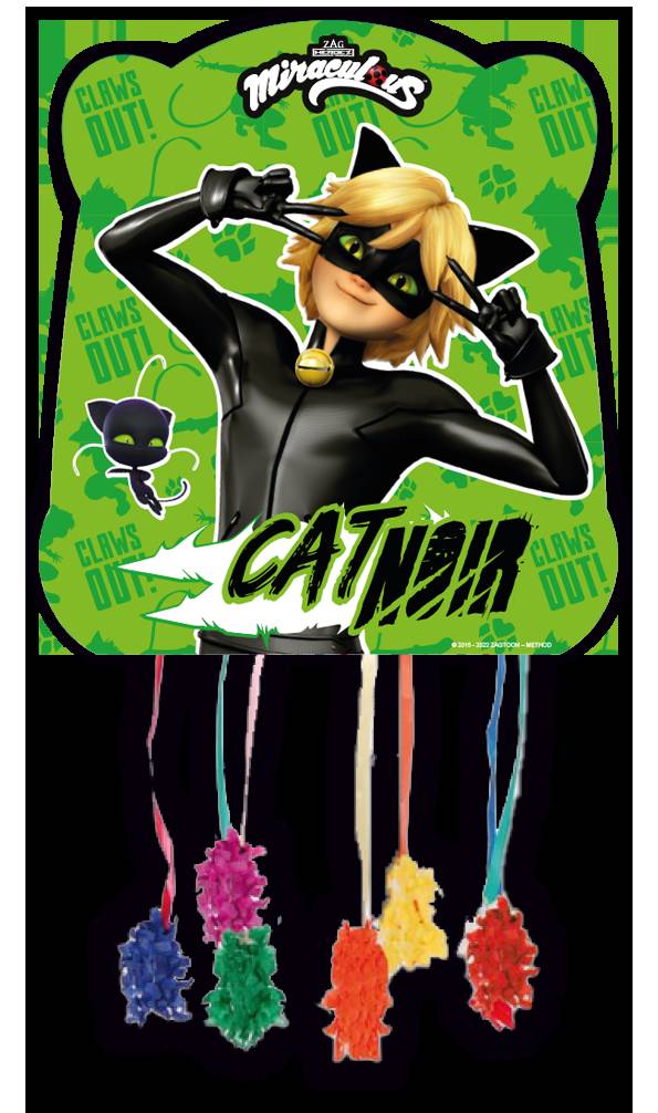 Piñata 33 x 28 cm Cat Noir