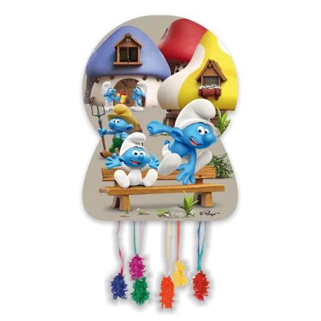 Piñata Grande 65 x 46 cm Pitufos