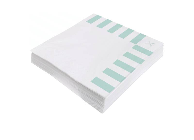 20 Servilletas 33 cm Rayas Mint