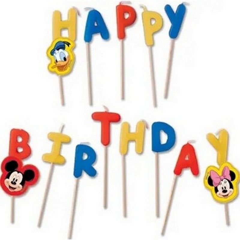 MICKEY HAPPY BIRTHDAY CANDLES