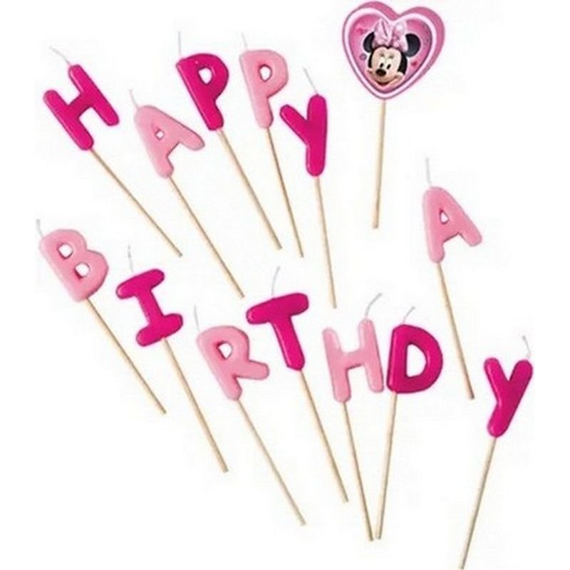 JOYEUX ANNIVERSAIRE MINNIE CANDLES