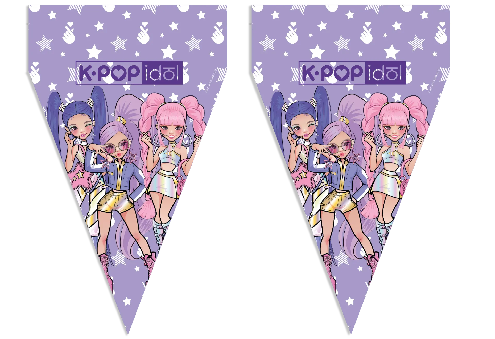 Banderín K-Pop Idol