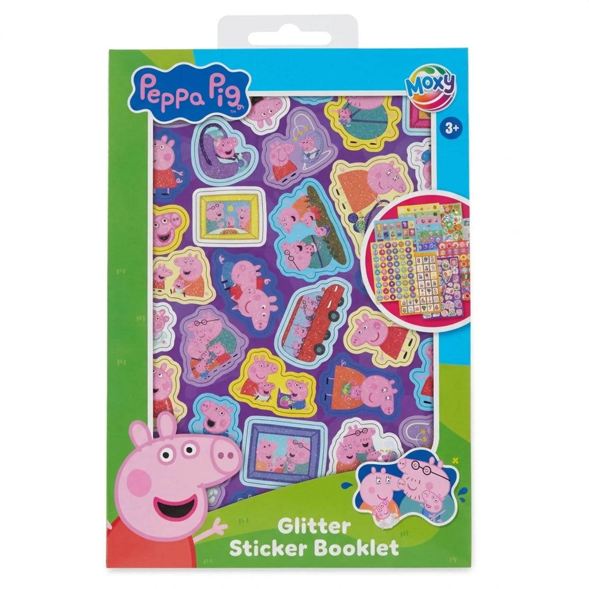 Livre d’autocollants brillants Peppa Pig A5 8 feuilles