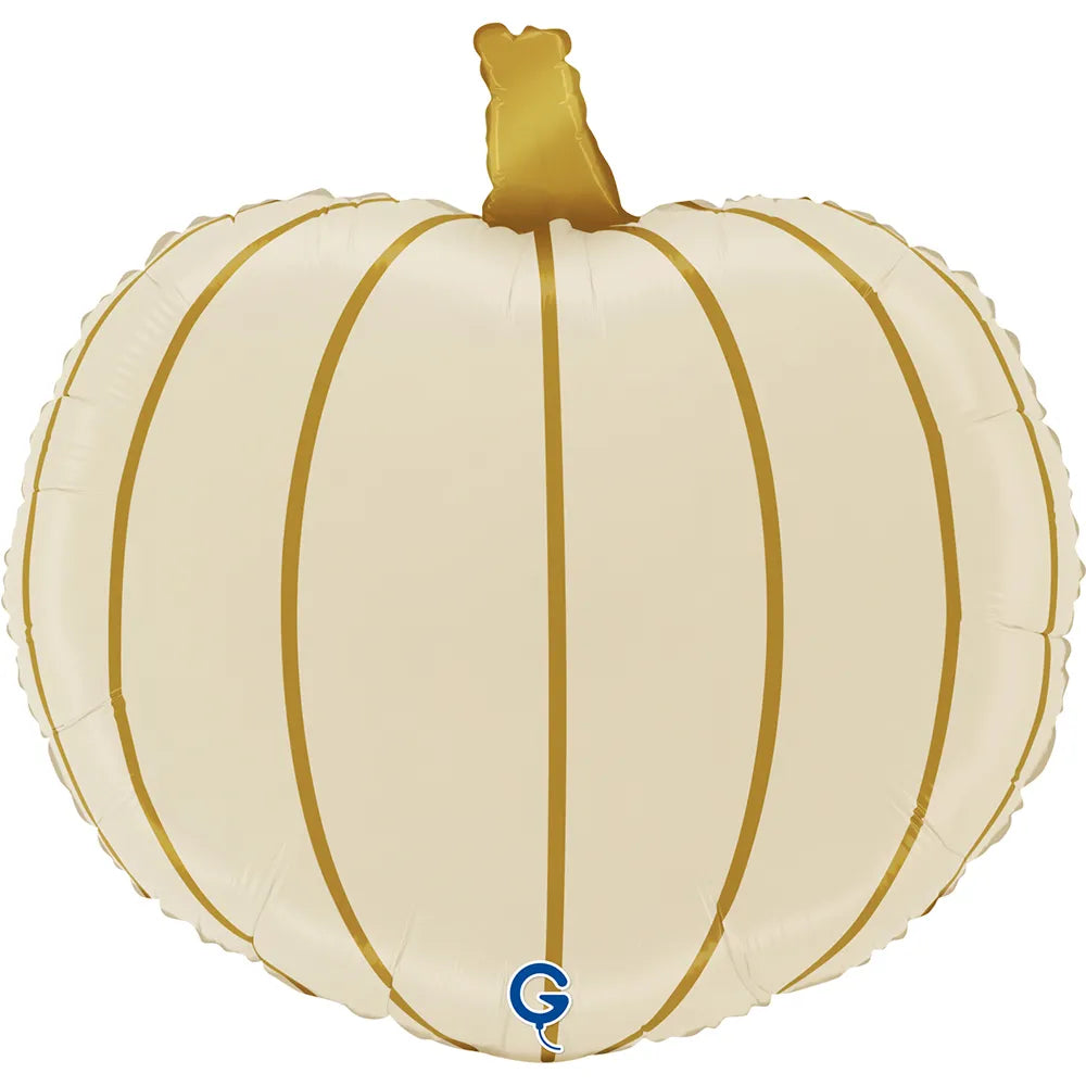 Halloween Cream Pumpkin Balloon 39x39x23cm