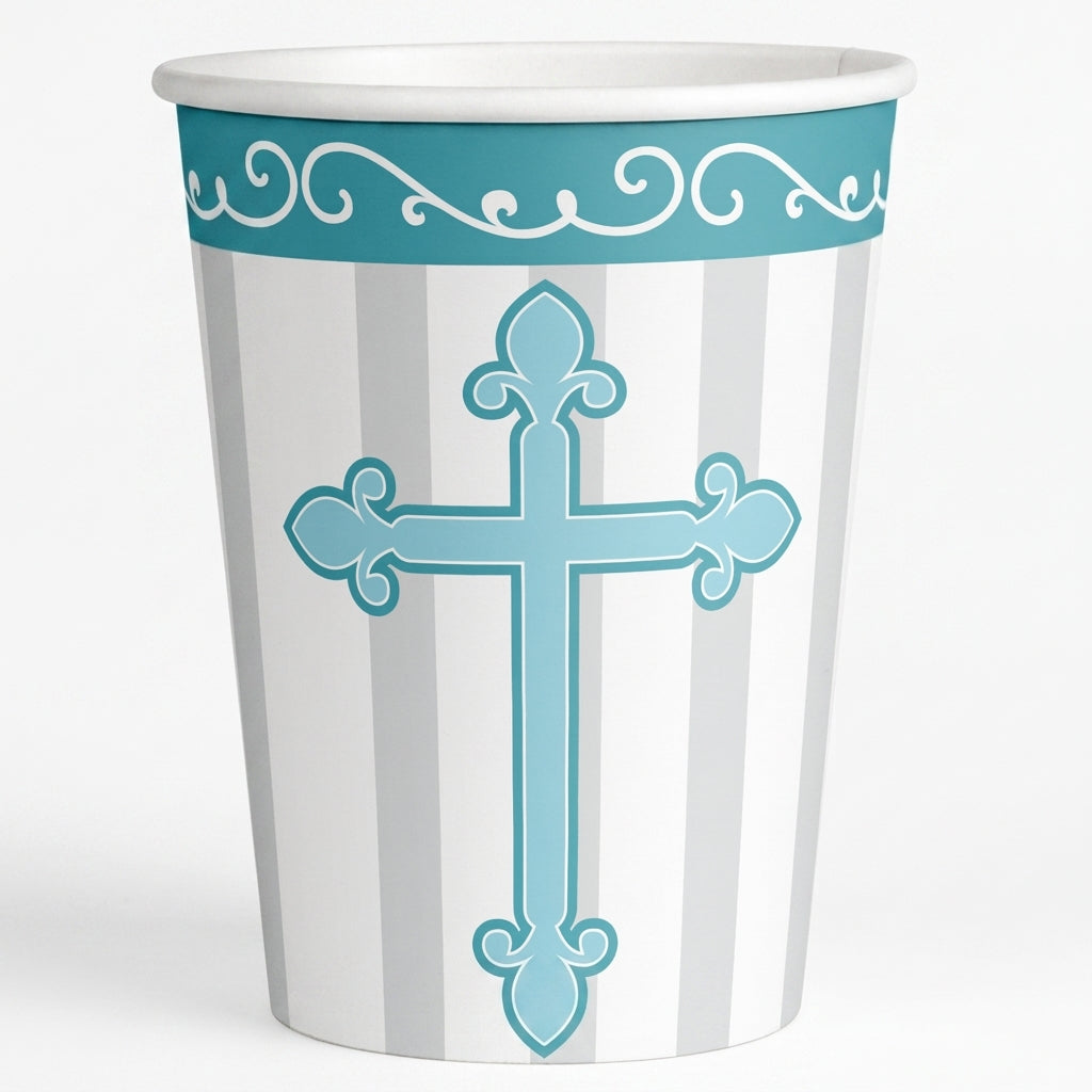 8 Vasos Divinity Blue 250 ml