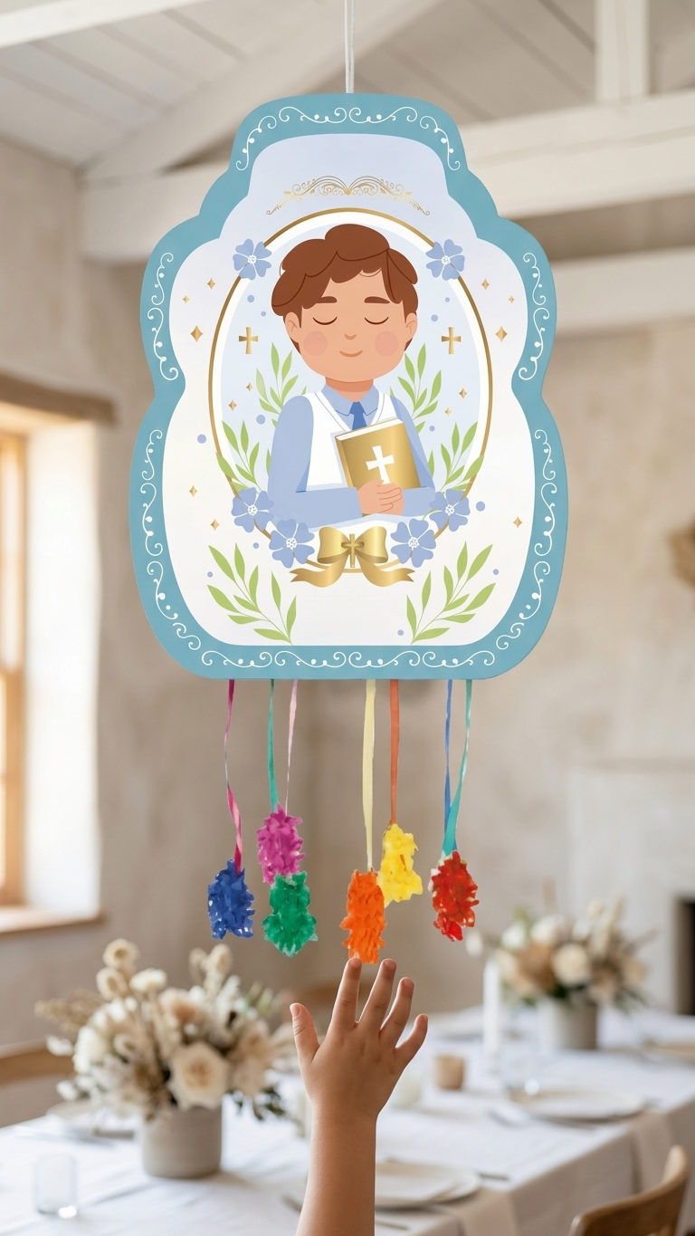 Piñata Pequeña 33 x 28 cm Comunión Boy